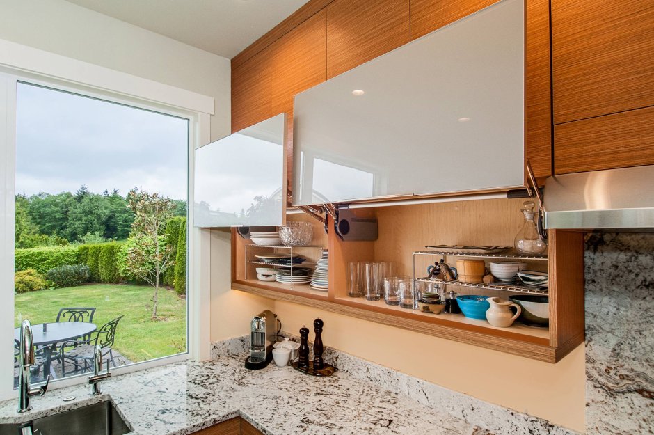 Кухонные шкафы навесные открывающиеся вверх