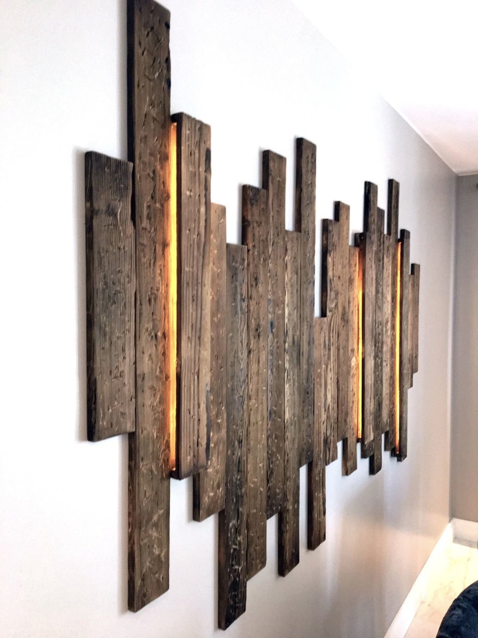 Деревянный декор на стену