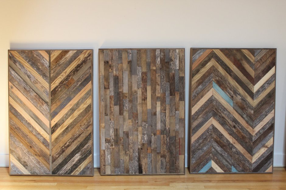 Панно из старых досок