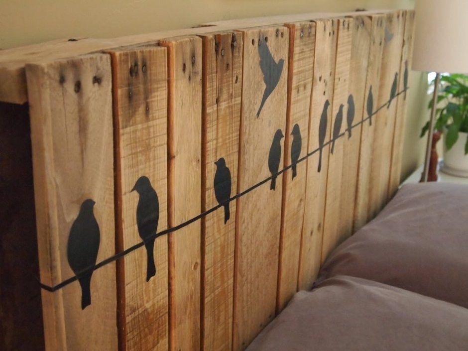 Панно из вагонки на стену