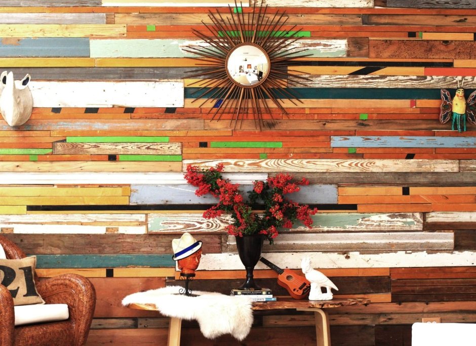 Декор горизонтальной досками