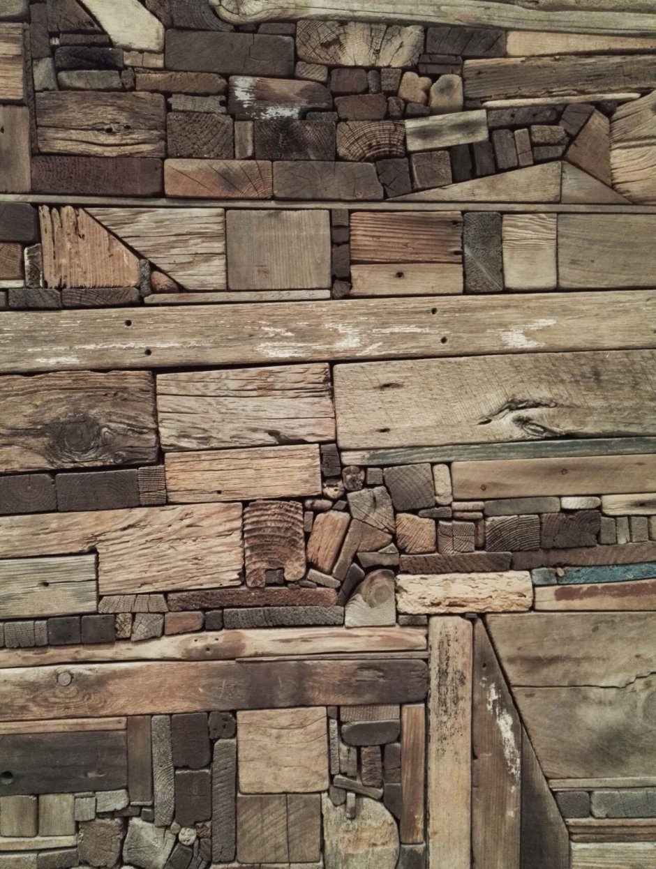 Мозаика из старых досок