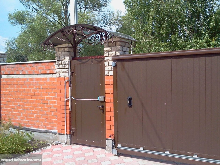 Навес над калиткой