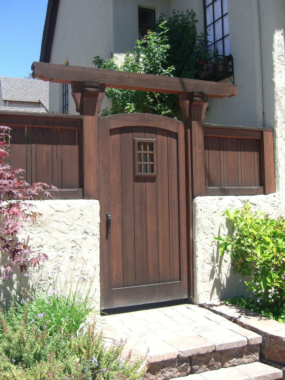 Деревянные калитки для частного дома