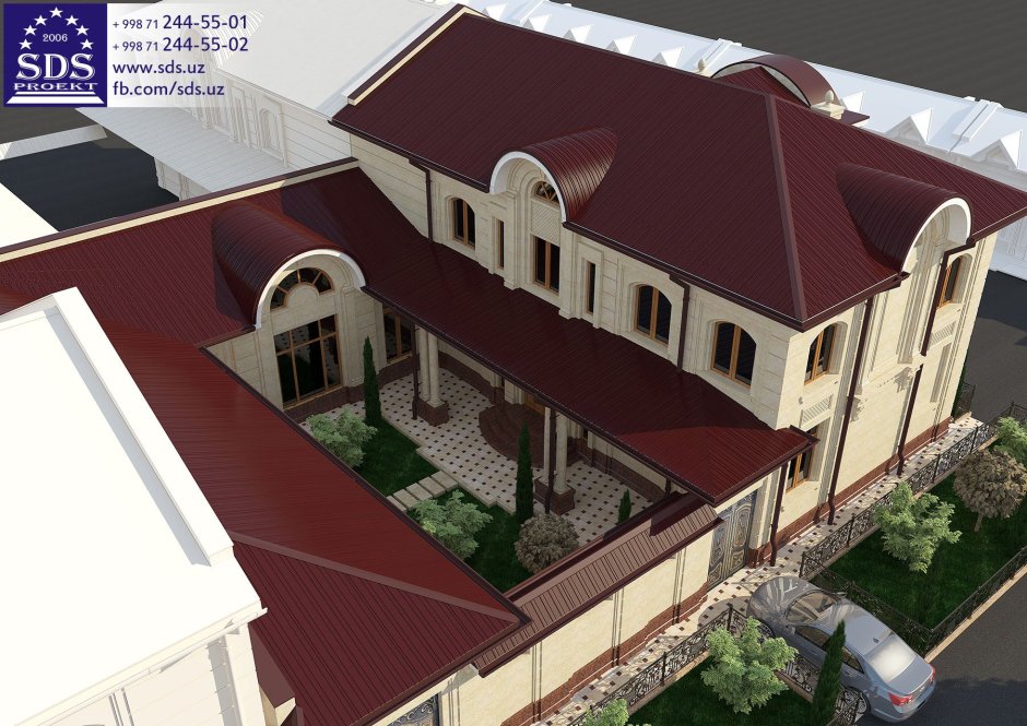 Проекты двухэтажных домов в Узбекистане
