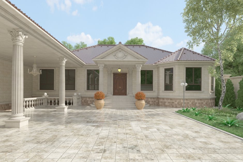 Дом проект одноэтажный Туркменистан