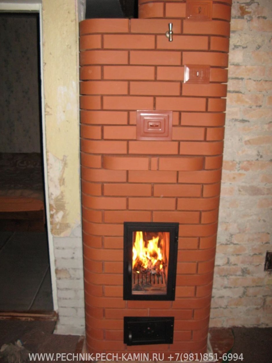 Кирпичная печь 2,5 на 3 кирпича галанка