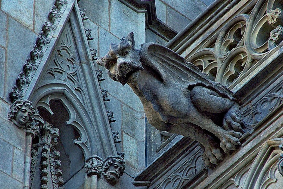 Кафедральный собор Париж Гаргульи