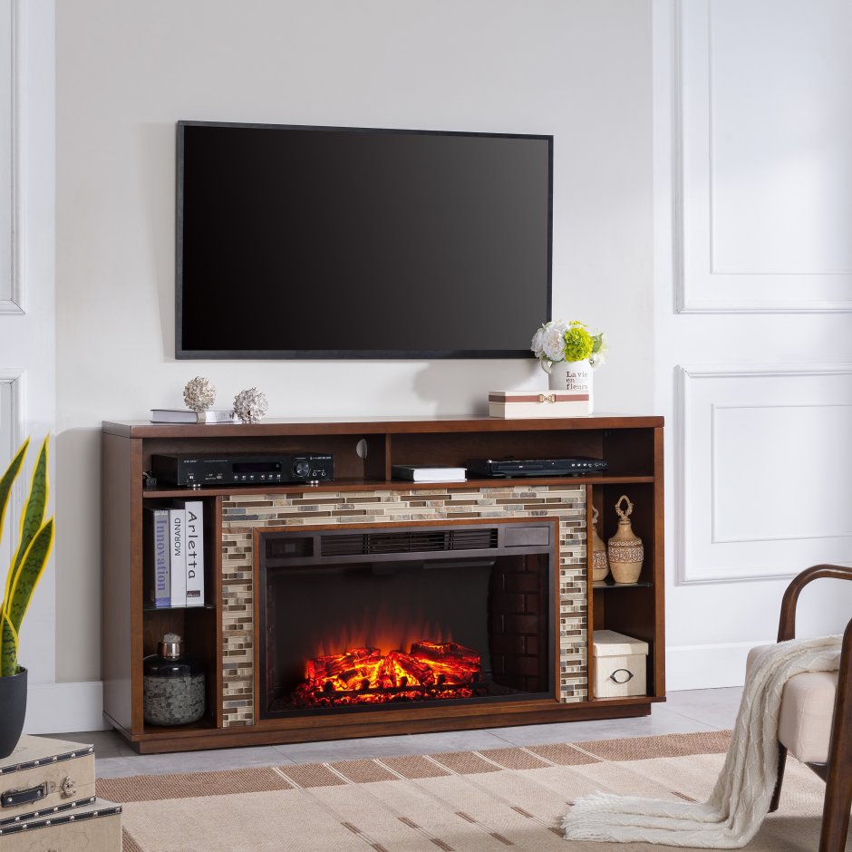 Тумба под ТВ С камином