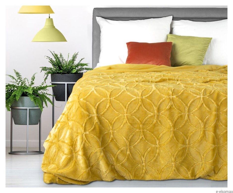 Покрывало uno Otto Yellow 140x210