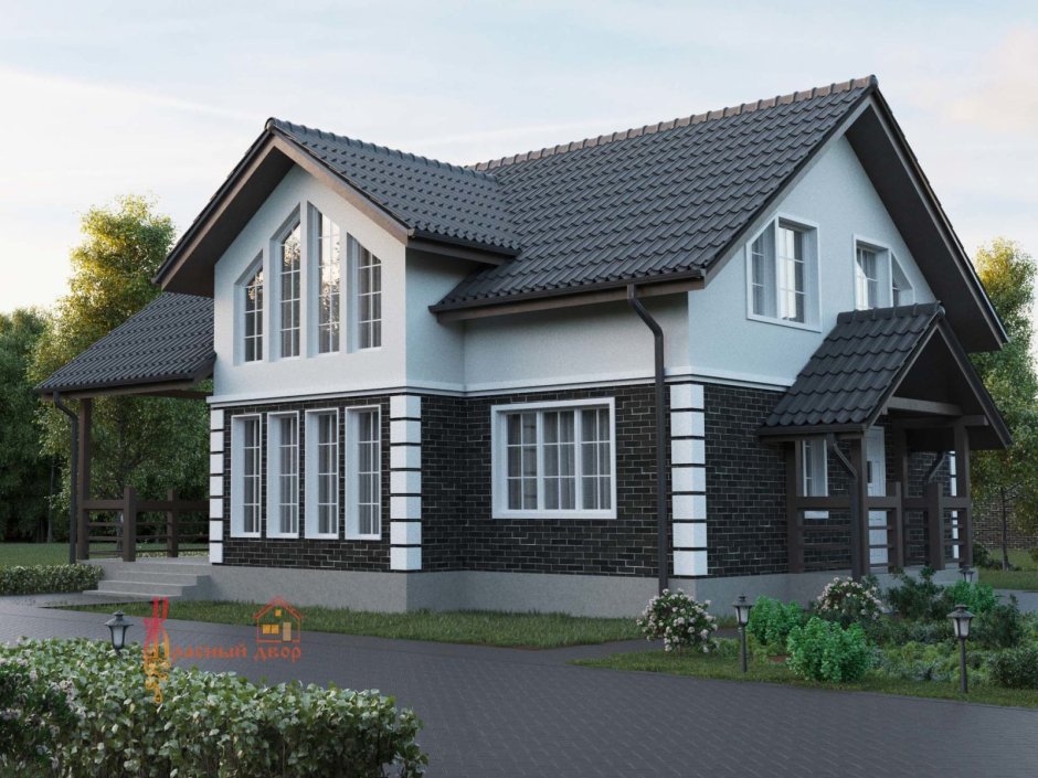 Серый фасад