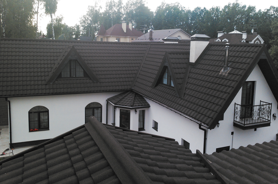 Композитная черепица Метротайл / Metrotile romana (Айрон-Барк)