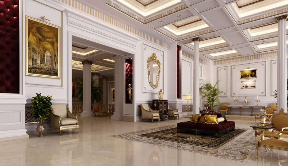 Красивый Холл гостиницы