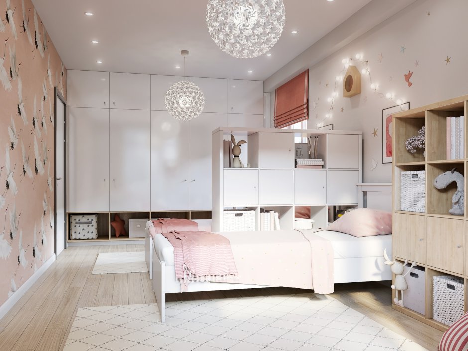 Интерьер комнаты для сестер