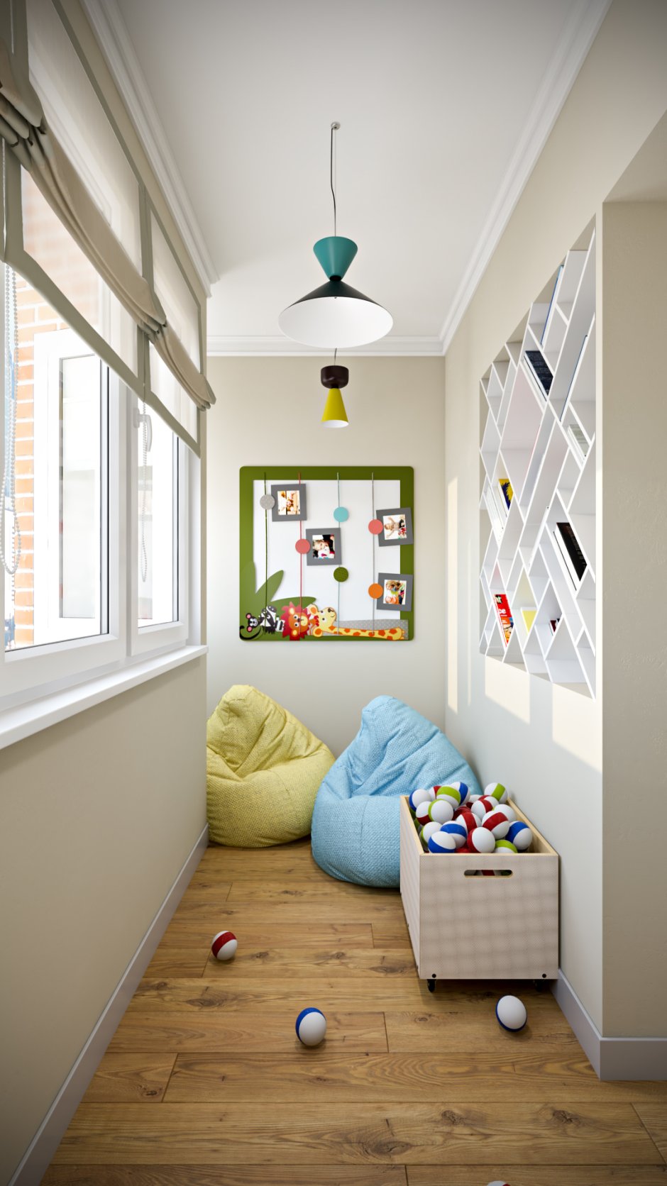 Детская игровая на лоджии