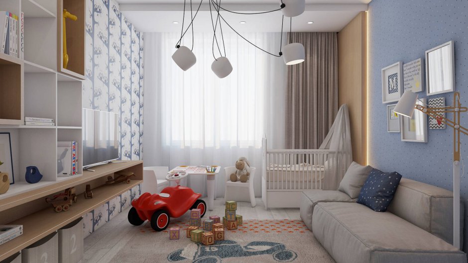 Детская комната для мальчика в квартире от пик