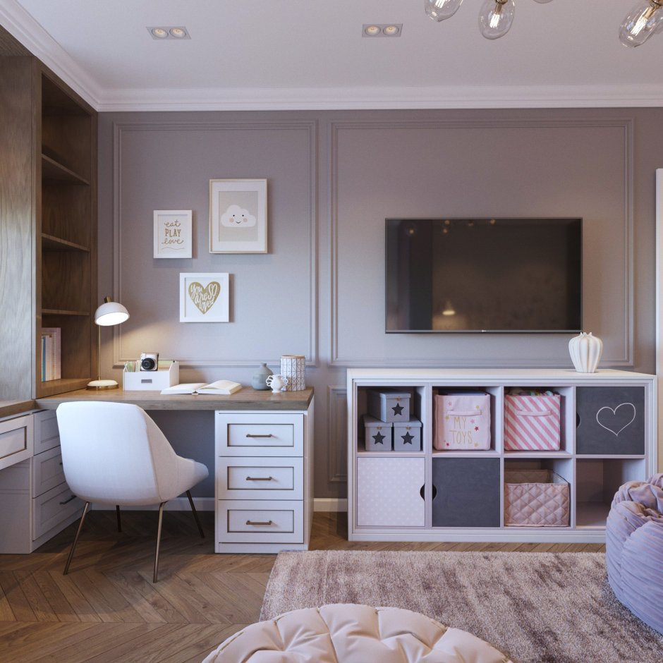 Детская для девочки в современной классике