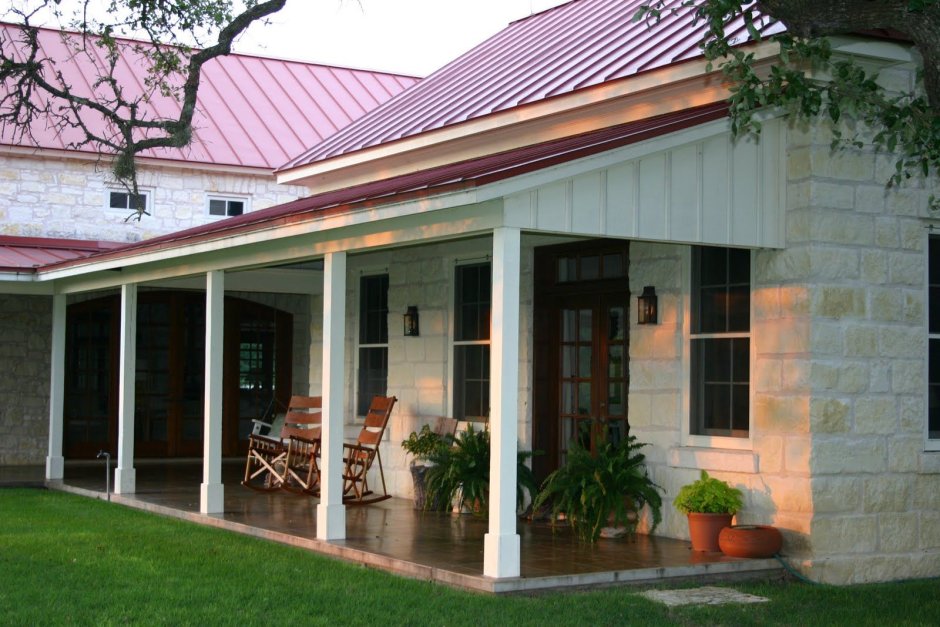 Веранда пристроенная к одноэтажному дому