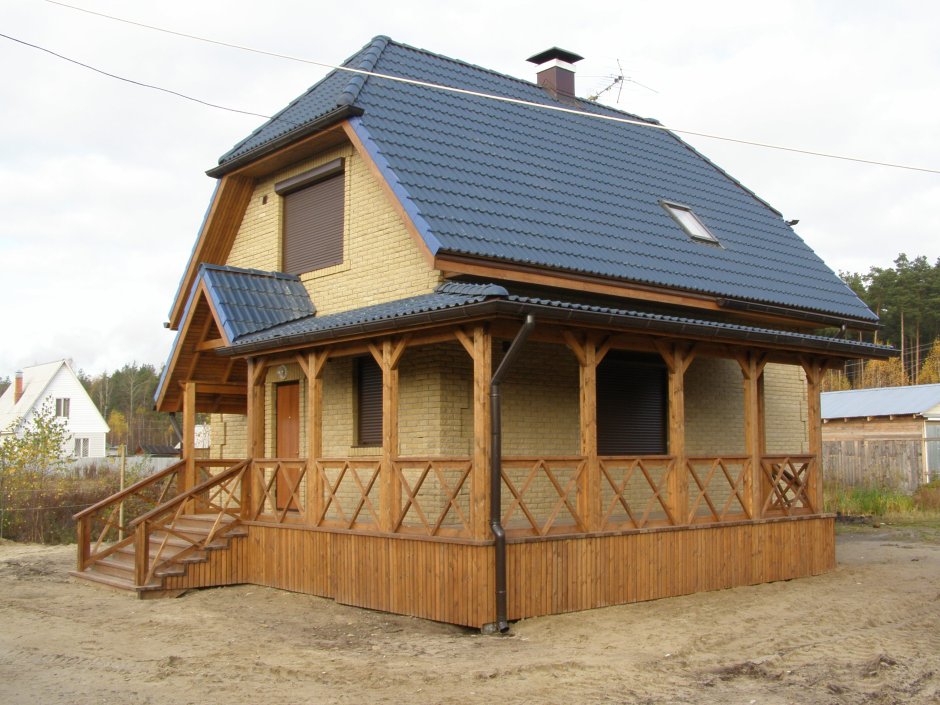 Угловая терраса к дому