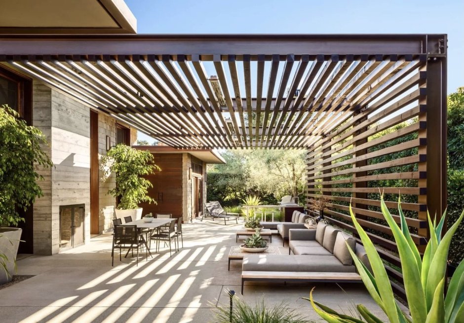 Пергола в стиле Модерн