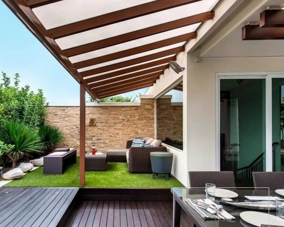 Крыша веранды