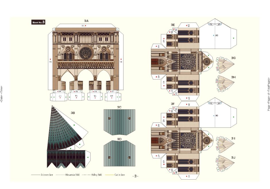 Развертка замка