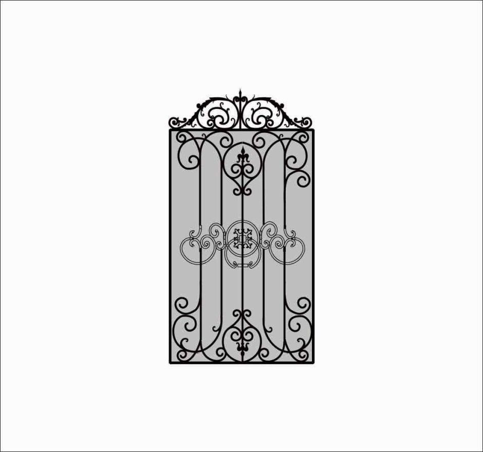 Кованная калитка эскизы