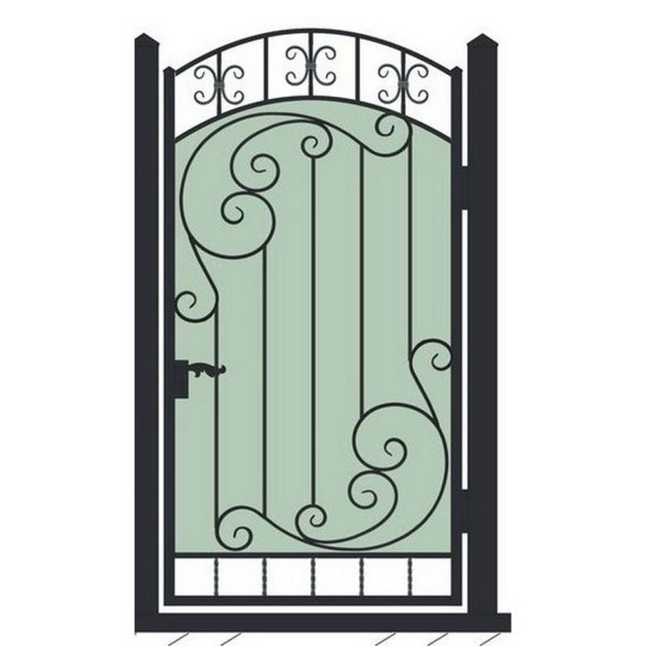 Металлические узорные калитки