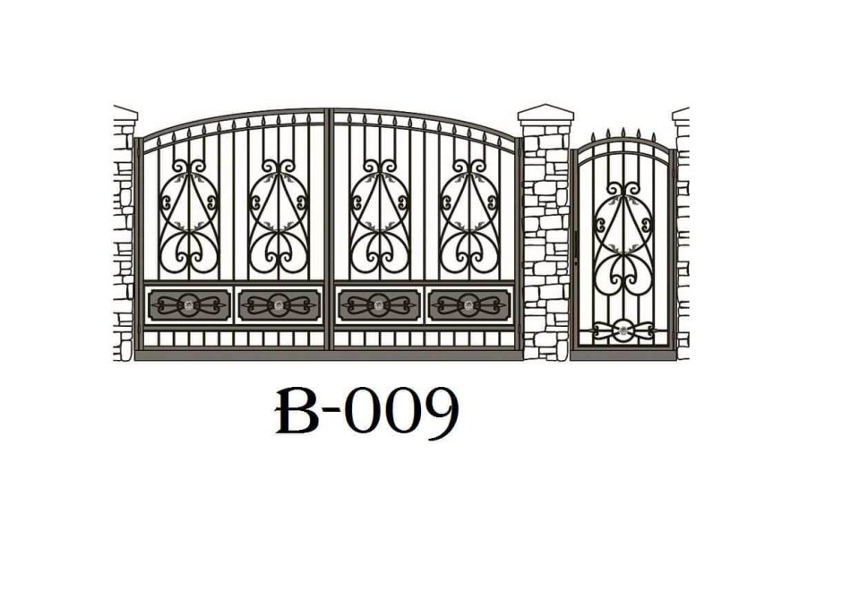 Эскизы дворовых калиток