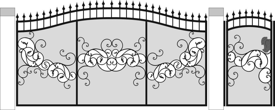 Кованые узоры для ворот