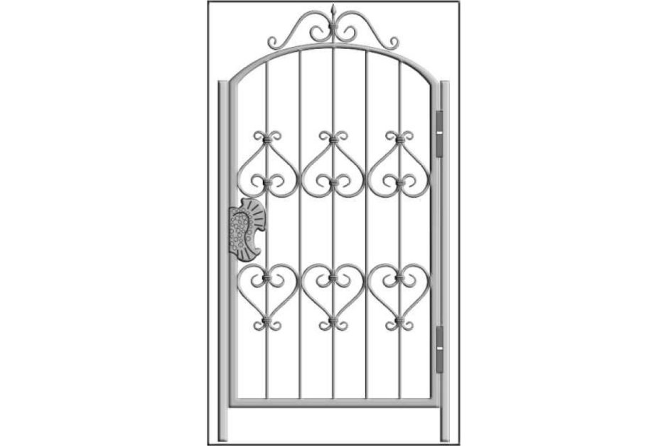 Узоры для металлических калиток