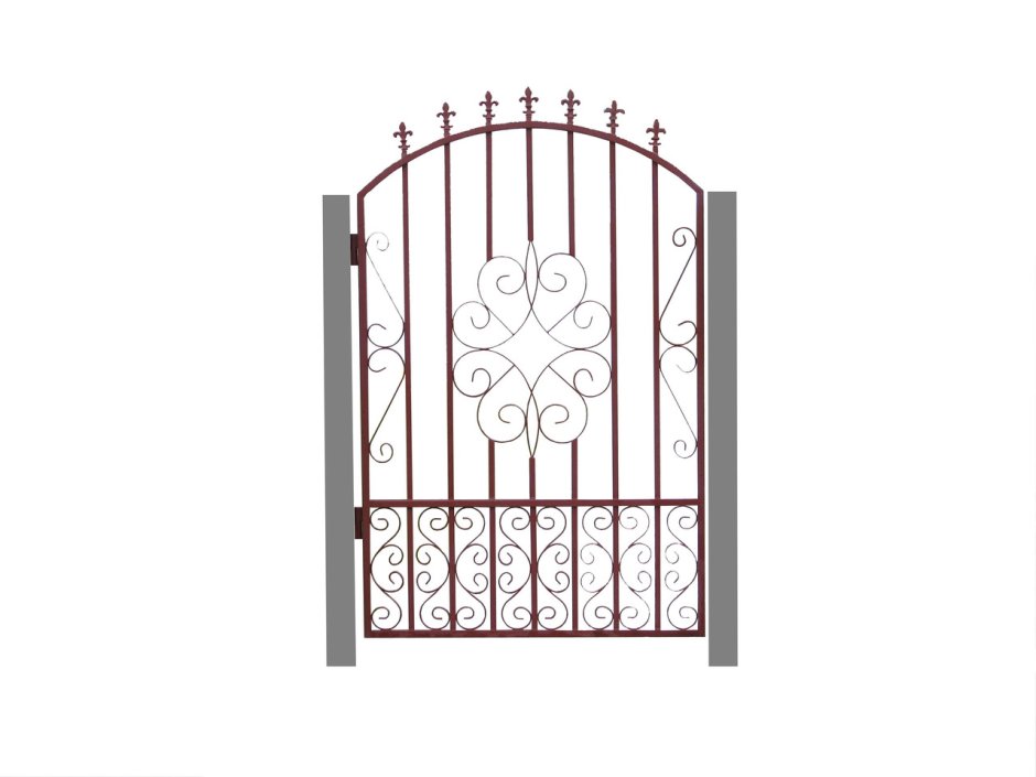Калитки кованые на прозрачном фоне