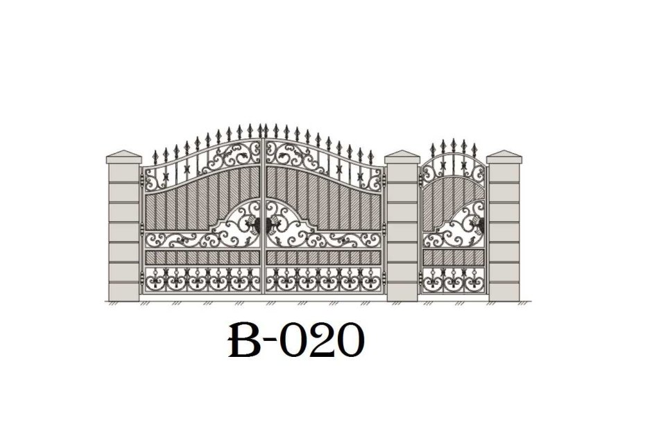 Кованый журавль на ворота эскизы