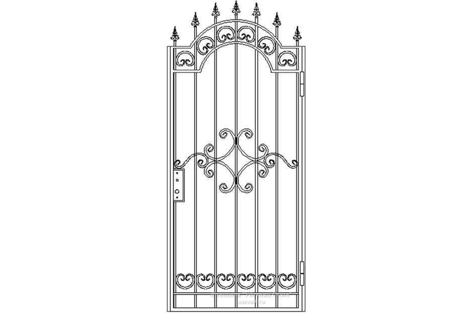 Калитки из кованых узоров