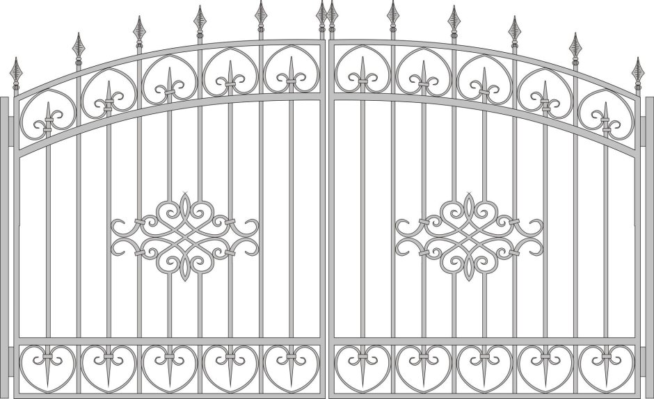 Кованые ворота эскизы