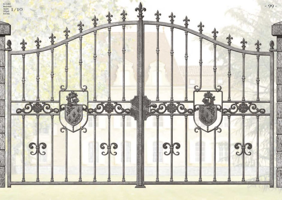 Кованые ворота эскизы