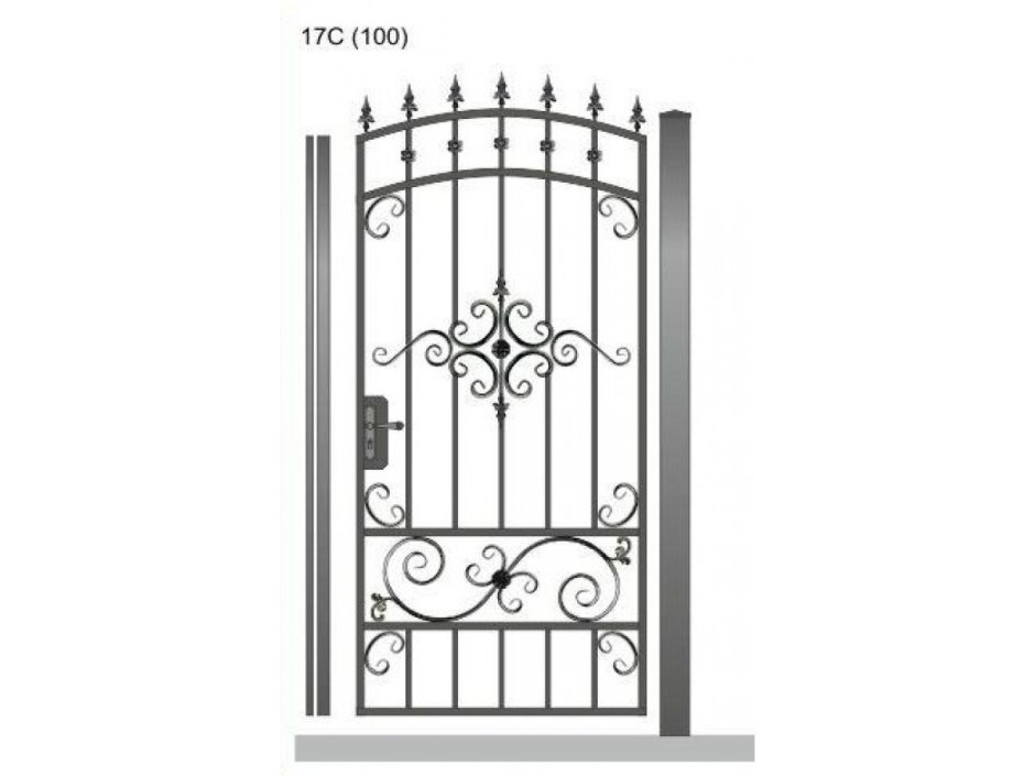 Калитка из профильной трубы чертеж