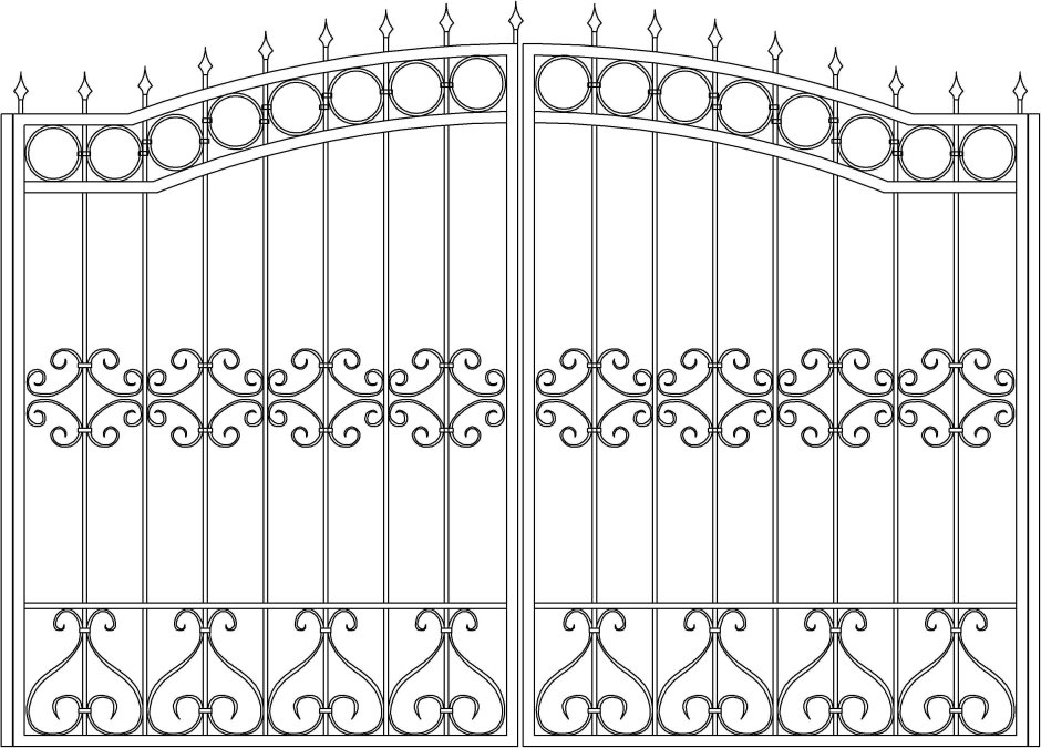 Эскизы кованых ворот