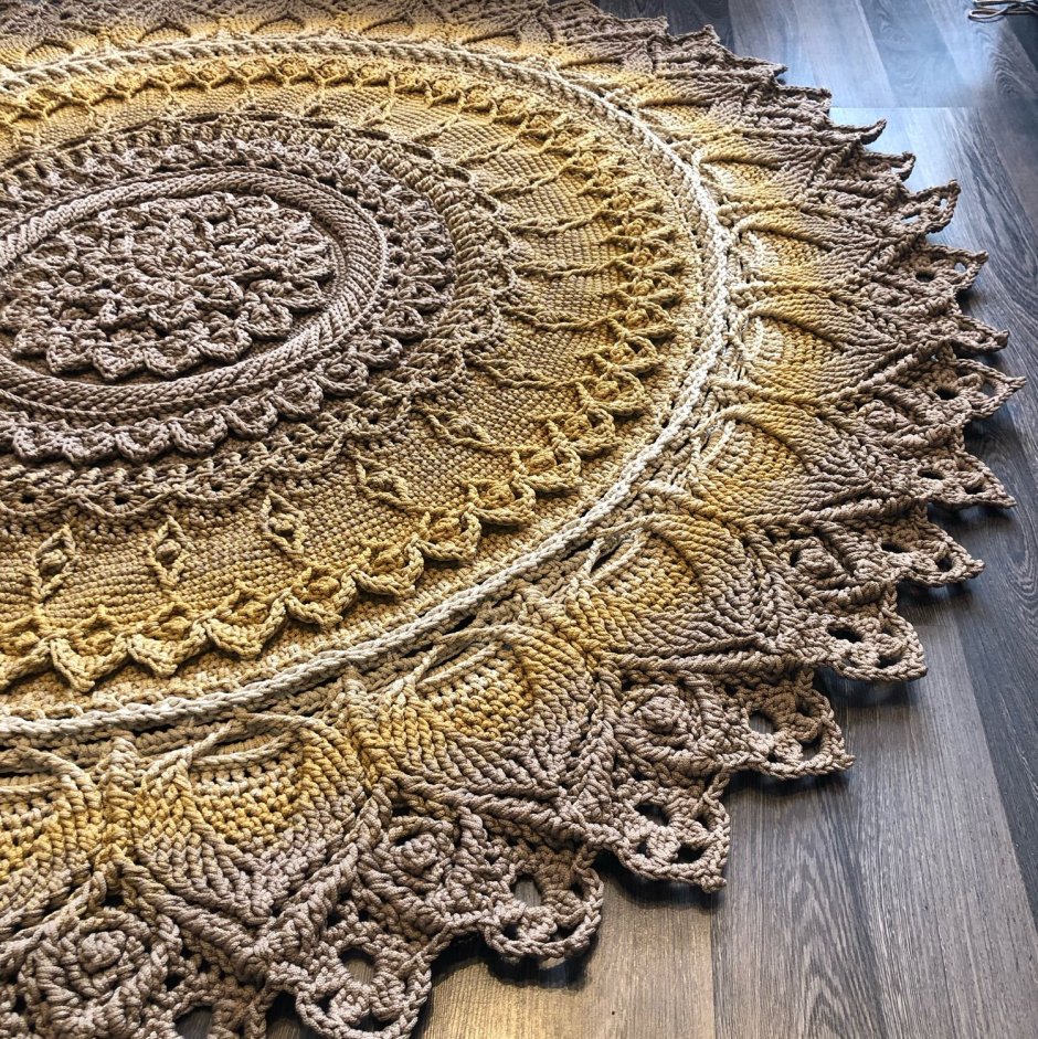 Ковер из полиэфирного шнура градиент