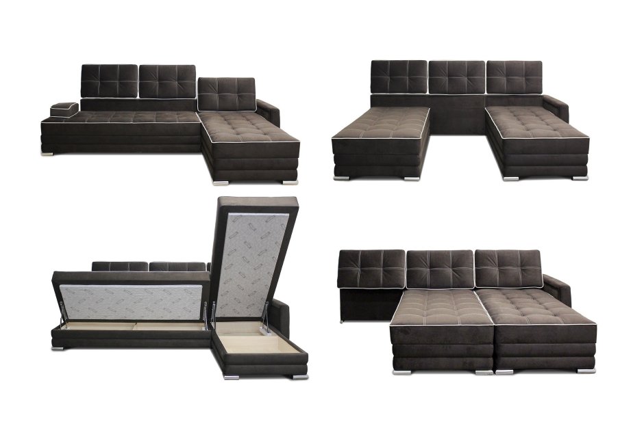 Диван трансформер 3 спальных места Мегамебель