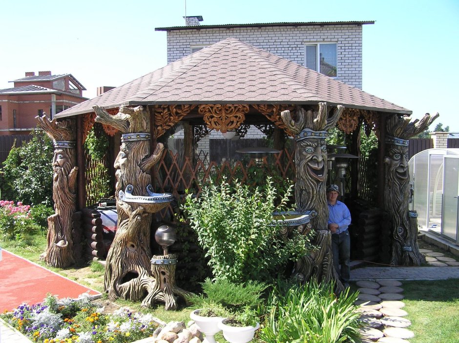 Беседка из артбетона