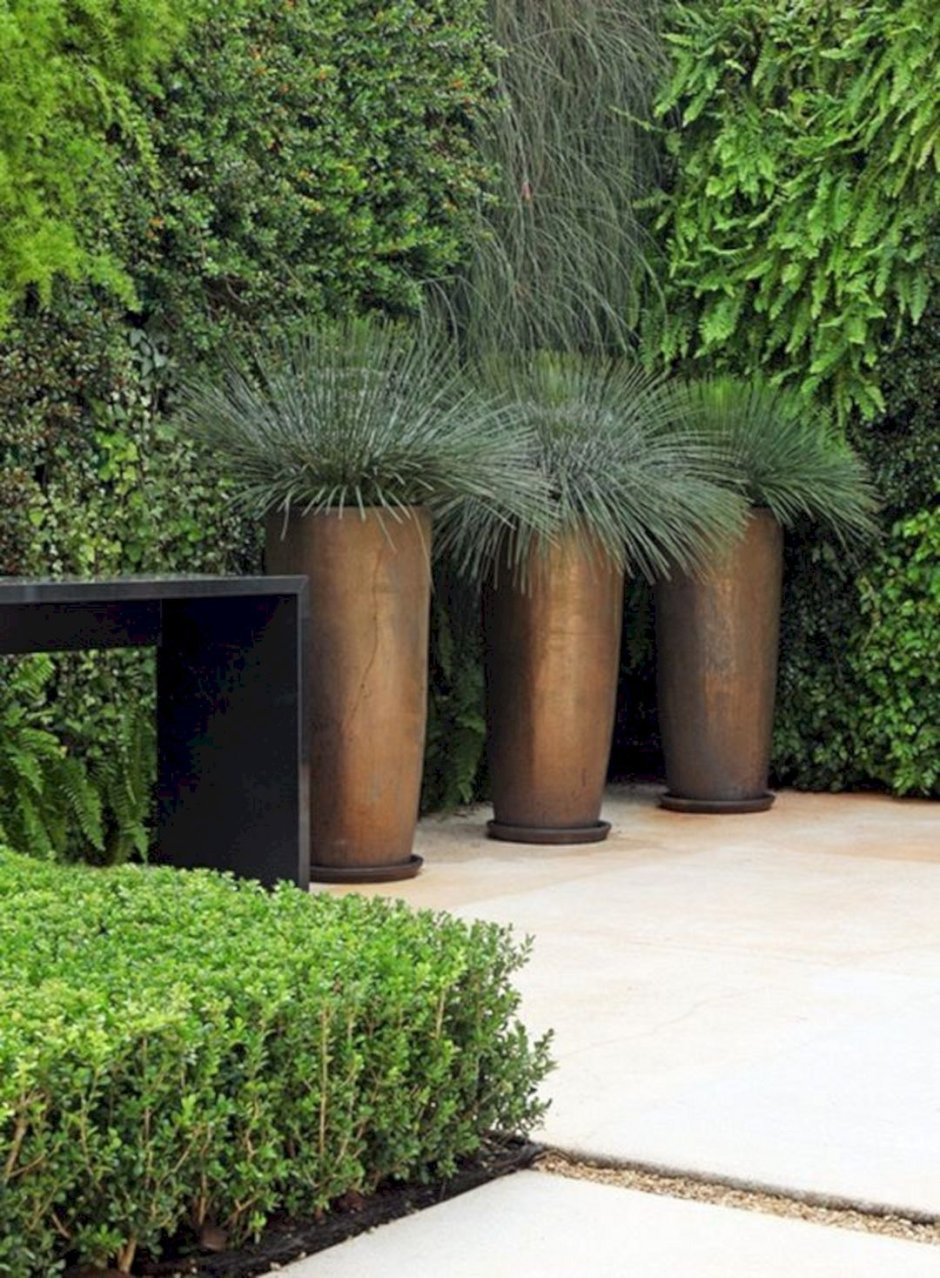 Арт бетон оформление двора