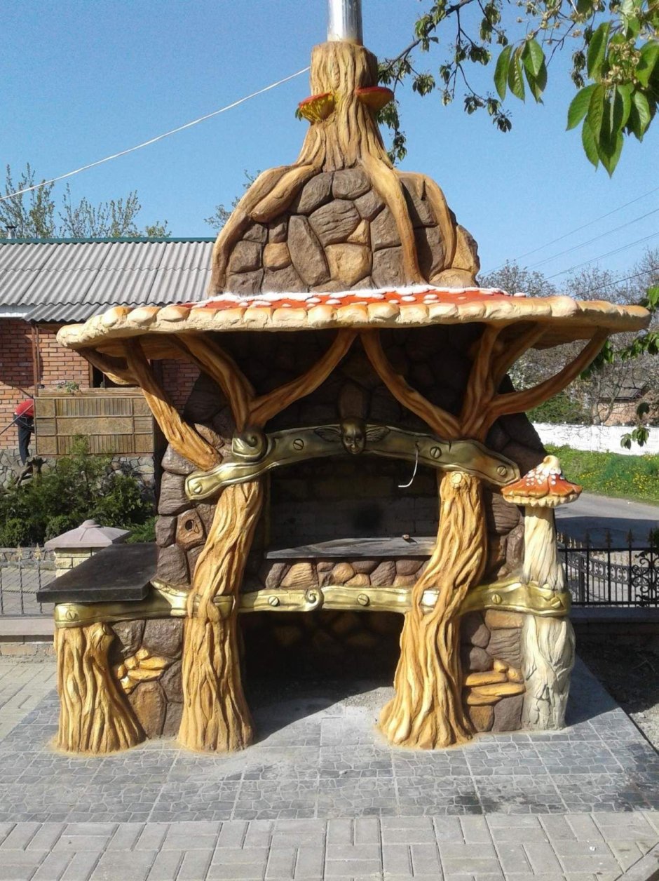 Барбекю артбетон из арт бетона