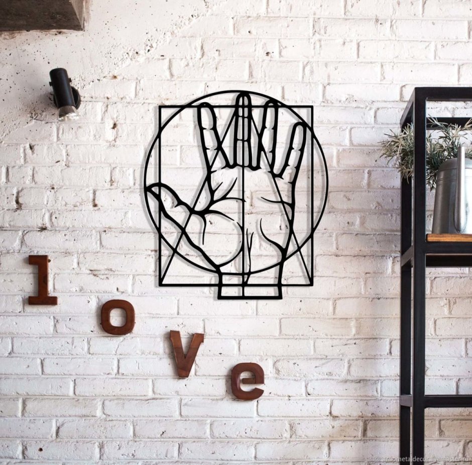 Декоративное панно на стену из металла