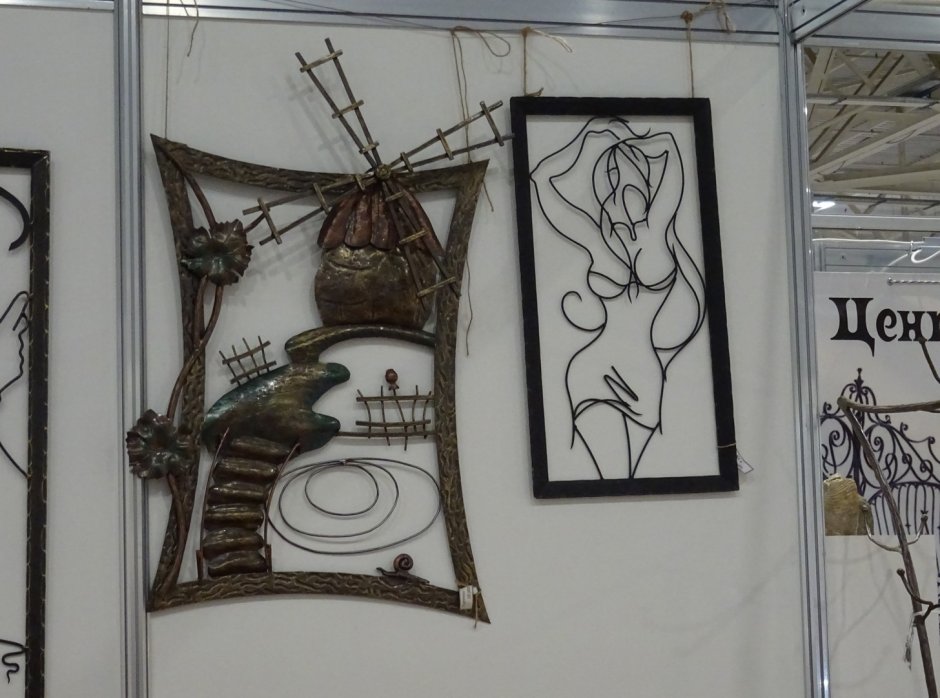 Объемные картины из металла