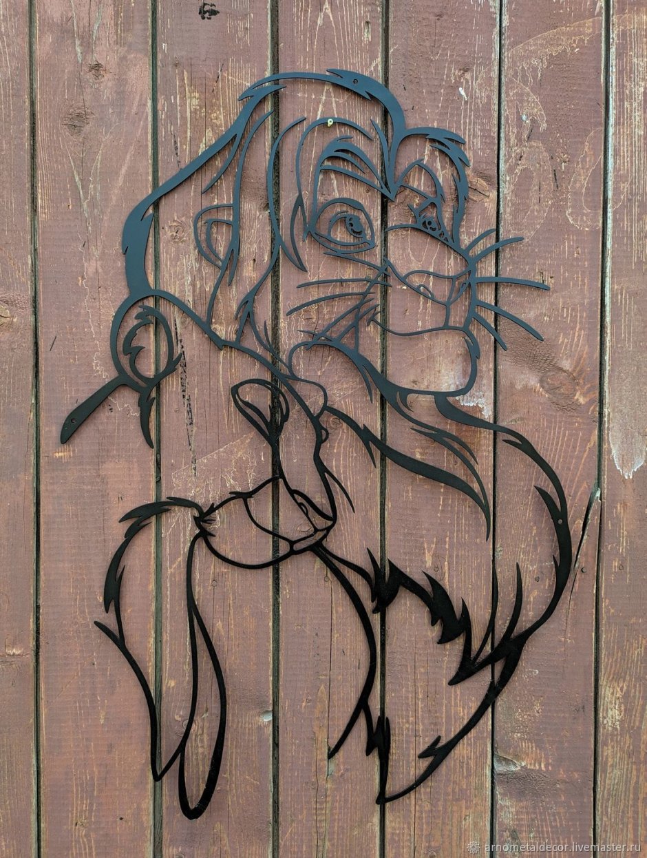 Панно из металлической проволоки