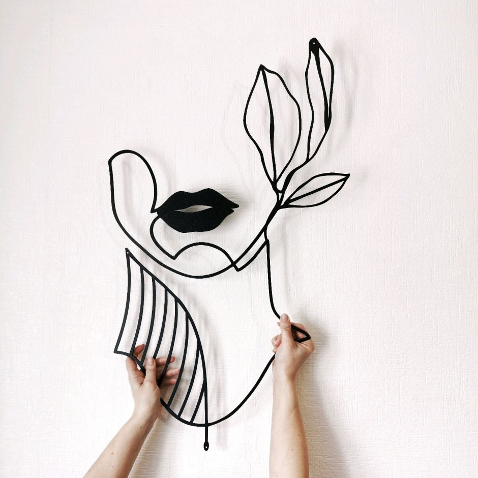 Картины из металлической сетки