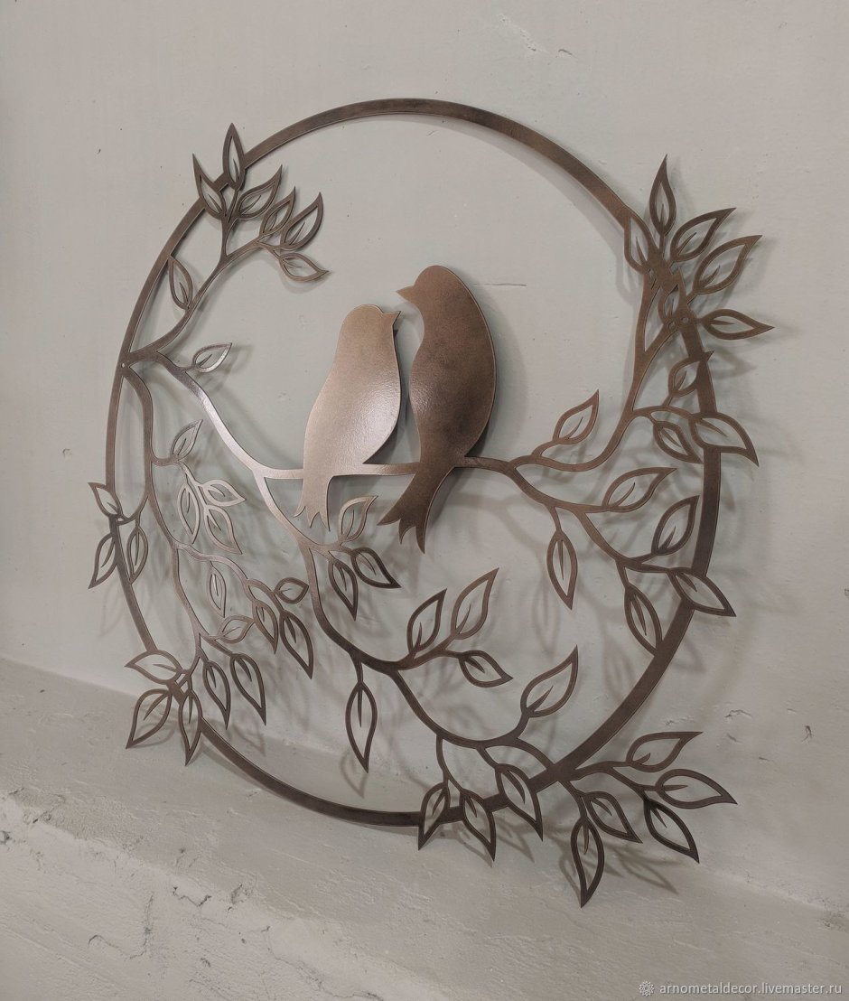 Птички из металла для декора