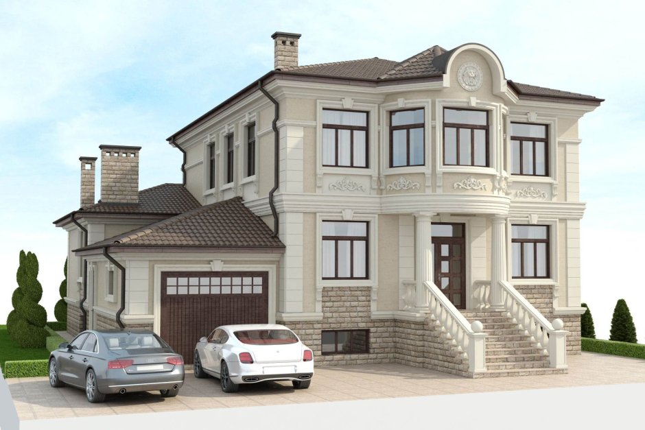 Цоколи домов в классическом стиле