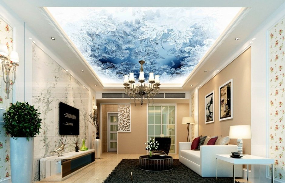 Дизайн неровных потолков